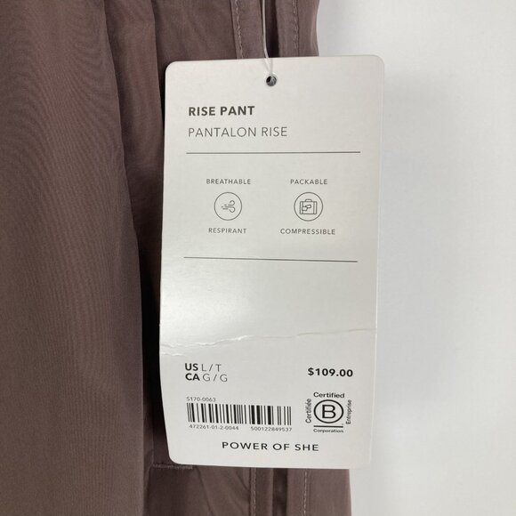 Athleta Rise Pant Size Large Tall Wind Pants Jogger Windbreaker New NWT - Picture 4 of 7